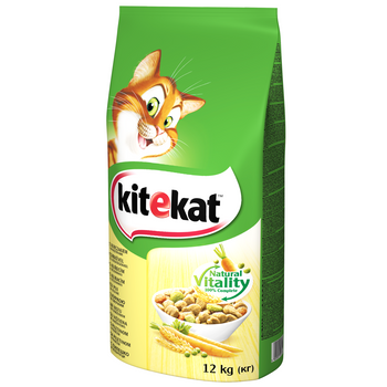 KITEKAT Alimento Seco para Gatos con Pollo y Verduras 12kg
