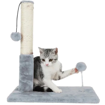 NUXIE Rascador para gatos con cama, poste y juguetes 34cm