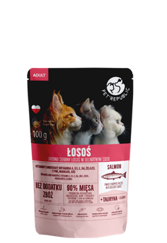 PetRepublic Trozos Finamente Picados en Salsa Delicada Salmón 100g