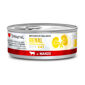 Alimento húmedo para gatos Disugual Veterinary RENAL de ternera (adulto) 85 g
