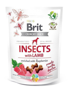 Brit Care Dog Crunchy Cracker Insectos Rico En Cordero 200g