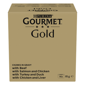 Purina Gourmet Gold Pieces en salsa 96x85g