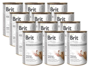 Brit Green Free Veterinary Diet Perro Articulaciones y Movilidad Arenque con Guisantes 12x400g