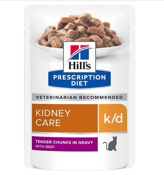 HILL'S PD Prescription Diet Feline k/d Kidney Care Beef 85g - sobre