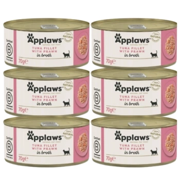 APPLAWS Filete de Atún con Gambas en Caldo Lata 6x70g