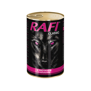 Dolina Noteci Rafi Clásico con pavo y zanahorias 1240g