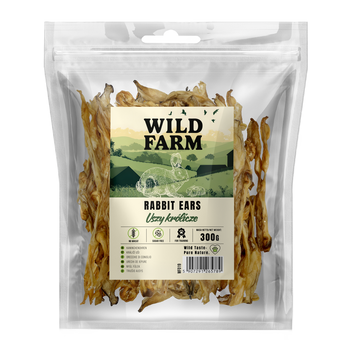 WILD FARM orejas de conejo 300g golosinas para perros