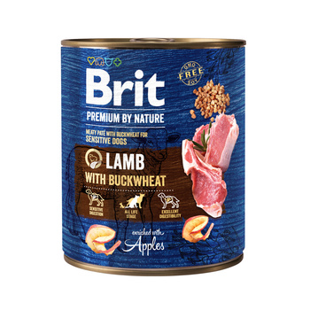 Brit Premium By Nature Cordero Con Alforfón Con Cordero, Alforfón Y Manzana 800g