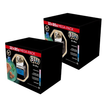 SHEBA Classics Bandejas Sabor Pescado 64x85g