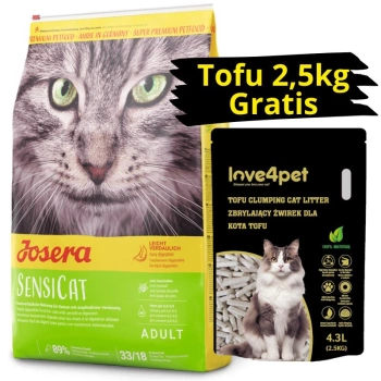 Josera SensiCat 10kg + arena GRATIS