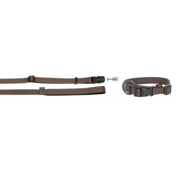 KERBL Set GoLeyGo Collar+Correa M 2m Con Adaptador Hasta 60kg Marrón