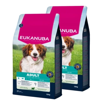 EUKANUBA Adult Small&Medium Breed Rico en cordero y arroz 2x12kg