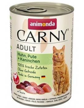 Animonda Cat Carny Adultos Pollo, Pavo y Conejo 6x400g