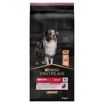 Purina Pro Plan Adulto Mediano Piel Sensible Optiderma Salmón y Arroz 14kg