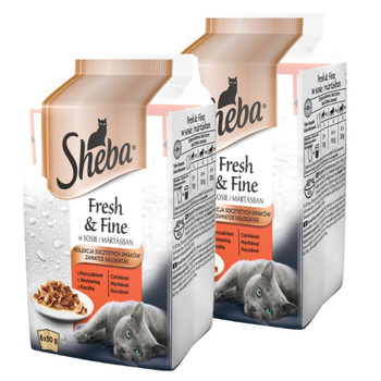Bolsita Sheba Fresh & Fine 2x(6x50g)