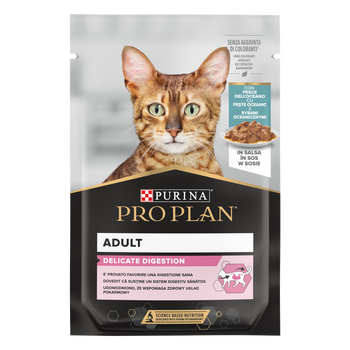 PRO PLAN Delicate Digestion Comida para gatos con pescado del océano 85g