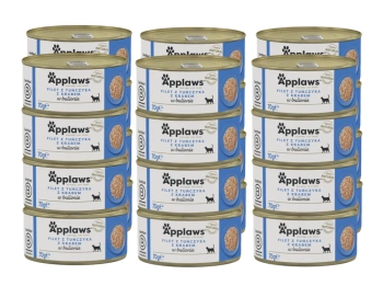 APPLAWS Filete de Atún con Cangrejo en Caldo Lata 24x70g