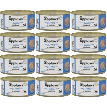 APPLAWS Filete de Atún con Cangrejo en Caldo Lata 12x70g