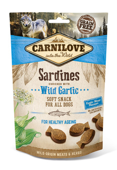 Carnilove Semi Moist Snack, sardinas y ajo de oso 200 g