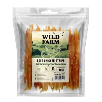WILD FARM tiras de pollo suave 500g golosinas para perros