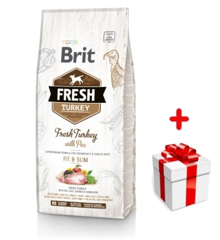 Brit Fresh Turkey & Pea Adult Fit & Slim 12kg + sorpresa para el perro