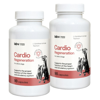 LAB-V Cardio Regeneration - Apoyo cardiovascular para perros y gatos 2x90 cápsulas