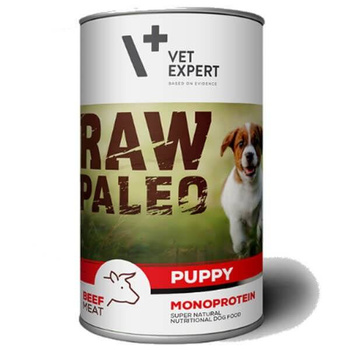 VETEXPERT Raw Paleo Cachorro Ternera 12x400g