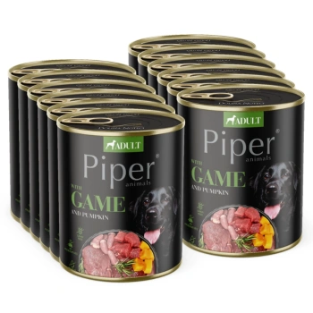 DOLINA NOTECI Piper para perros con venado y calabaza12x800g