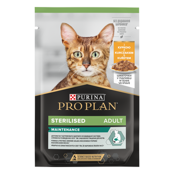 Purina Pro Plan Sterilised con pollo para gatos 85g