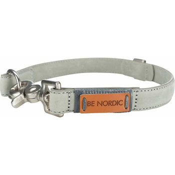 Trixie BE NORDIC Collar de perro de cuero L-XL 55cm gris