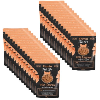 Fitmin Cat For Life Salmón Esterilizado 28x85g