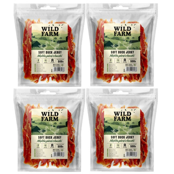 WILD FARM pechuga de pato suave 4x500g golosinas para perros