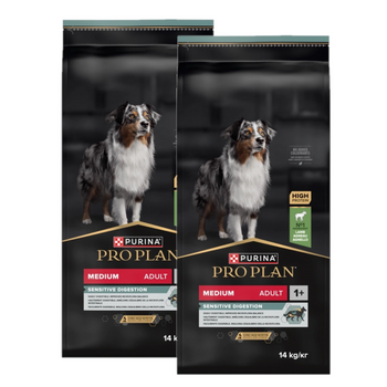 Purina Pro Plan Adultos Medianos Digestión Sensible Cordero 2x14kg
