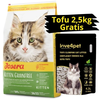 Josera Kitten Grainfree 10kg + arena GRATIS