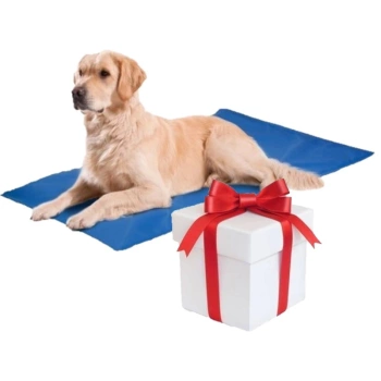 Esterilla refrescante azul 40x30cm + ¡Sorpresa para tu Perro GRATIS!