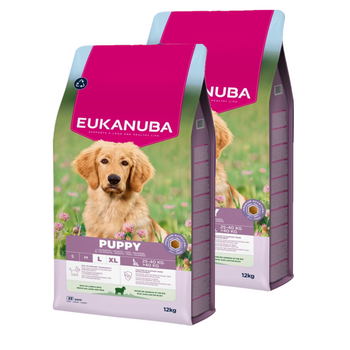 EUKANUBA Puppy&Junior Cordero y Arroz Razas Grandes 2x12 kg