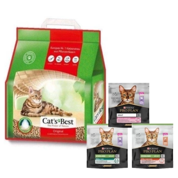 Rettenmaier Polska JRS Cats Best Original 20l/8,6kg + comida para gatos 400g ¡GRATIS! (sabor aleatorio)