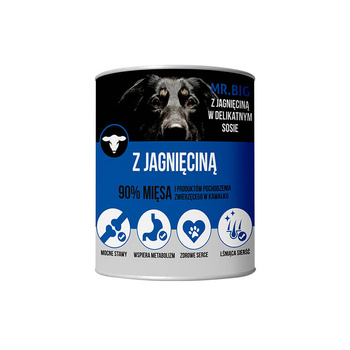 Mr.BIG Trozos en salsa con cordero para perros 400g