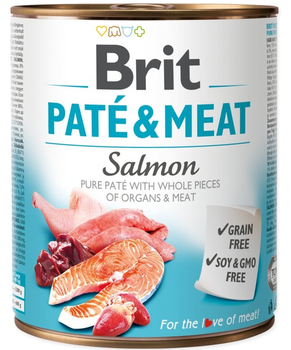 Brit Pate & Meat Salmón 800g