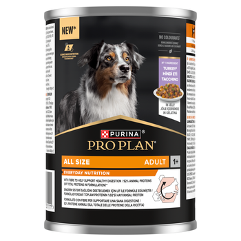 PRO PLAN Everyday Nutrition Alimento para perros adultos rico en pavo en gelatina 400 g