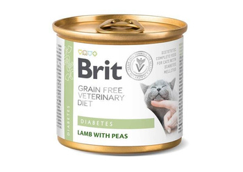 Brit Grain Free Veterinary Diet Cat Diabetes Cordero con guisantes 200g