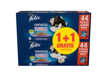 Felix en gelatina MEZCLA DE CARNE en sobres 44x85g 1 + 1 GRATIS