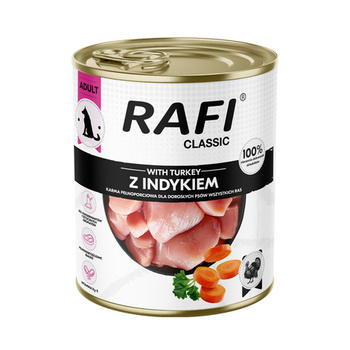 DOLINA NOTECI Comida húmeda para perros Rafi Classic con pavo 800g