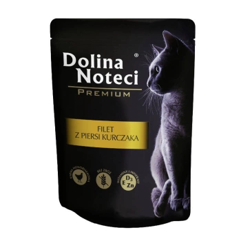 Dolina Noteci Premium para gatos Filete de pechuga de pollo en salsa 85g