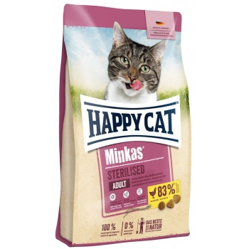 Happy Cat Minkas Geflügel Esterilizado con Aves 10kg