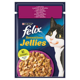 Felix Sensations Jellies Pato con espinacas en gelatina 85g