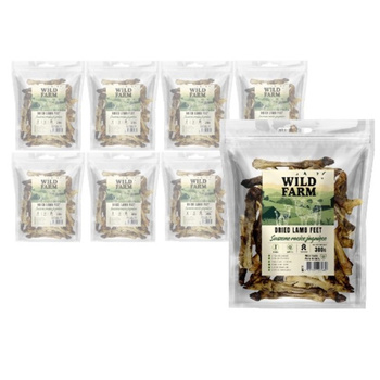 WILD FARM Pezuñas de cordero secas 8x300g golosinas para perros