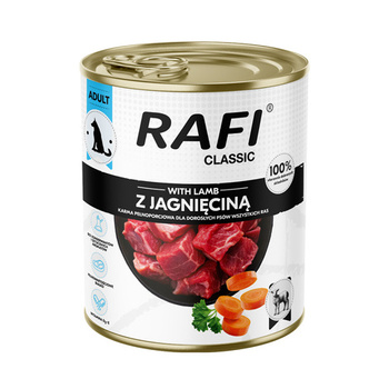 DOLINA NOTECI Comida húmeda para perros Rafi Classic con cordero 800 g