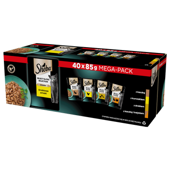 SHEBA Selection Select Slices Sabor Aves 40x85g