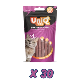 UNIQ PETS golosinas para gatos - taurina sticks 30x50g